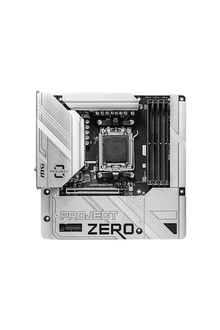MSI B650M Project Zero AMD B650 7600 MHz (OC) DDR5 Soket AM5 mATX Anakart