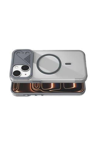 Joko Apple iPhone Uyumlu 15 Zinko Magsafe Kapak - Titan Gri Kod: 4019