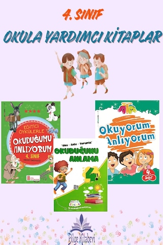 4.sınıf Okuduğunu Anlama Seti 3 Kitap