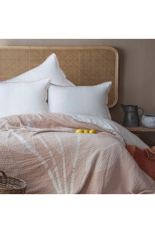 Apricitas Home Muslin Çift Kişilik Yatak Örtülü Nevresim Takımı June Bej
