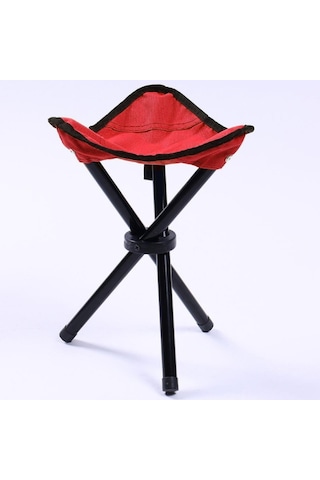 Yürüyüş Açık Kamp Balıkçılık Katlanır Dışkı Taşınabilir Üçgen Sandalye Maksimum Yük 100kg Katlanır Sandalye Boyutu: 22 X 22x31 Cm Red Mor
