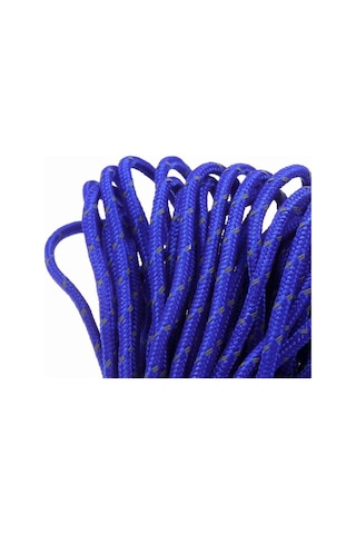 Pazly 20m Yansıtıcı Kamp İpi - 55kg Dayanıklı, 7 Renk, Çadır/gölgelik İçin Mavi Mavi