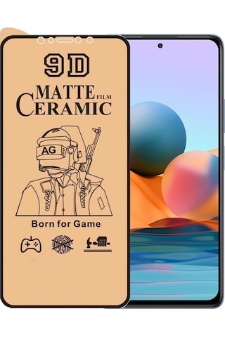 Xiaomi Redmi Note 10 Pro Ekran Koruyucu 9d Mat Seramik Nano Kırılmaz Cam