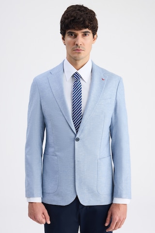 D's Damat Ds Damat Slim Fit Mavi Düz Kumaş Ceket 6hf044700436m 701