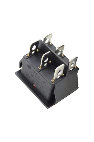 TEKLİ SOBA ANAHTARI GENİŞ IŞIKLI 6 PİN ON-OFF IC-105