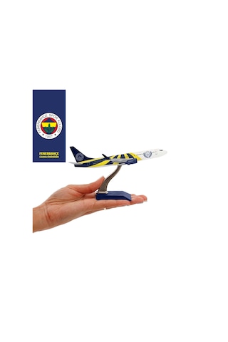 Zekupp Boeing 737-800 1/250 Ölçek Fenerbahçe Lisanslı Sarı Lacivert Tasarım Maket Uçak