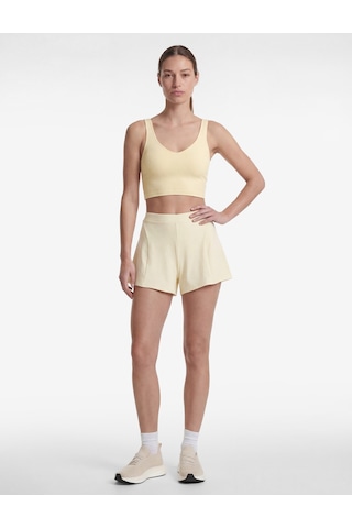 Koton Kolsuz V Yaka Slim Fit Sporcu Sütyeni Sarı 6sak30194nk