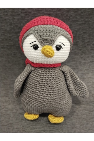 Amigurumi El Örgüsü Oyuncak Penguen 001