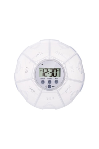 Youtek "7 Bölmeli İlaç Saklama Kutusu - Alarmlı, Su Geçirmez Ve Taşınabilir" Not: Bu Başlık, Ürünün Temel Özelliklerini 7 Bölme, Alarm, Su Geçirmezlik, Taşınabilirlik Vurgulayarak 113 Karakter Sınırına Uygun Şekilde Oluşturulmuştur. Beyaz