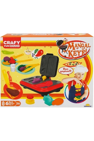 2052 Crafy Mangal Keyfi Oyun Hamuru Seti 300 G 22 Parça