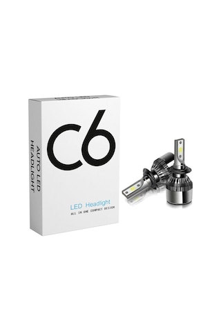 C6 Led Zenon H1 Led Xenon 55 Watt 11000Lm 6500K Far Ampülü Led Iş