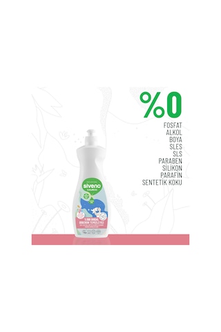 Siveno %100 Doğal Emzik ve Biberon Temizleyicisi Bitkisel Elde Bulaşık Sabunu Nemlendirici Vegan 500 ml