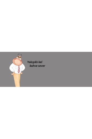 Yakılıklı Kahve Sever Hediye Kupa Love Bug-t Gri