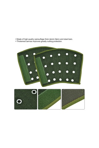 Geeroyoo Camouflage Denim Çelik Çubuklu Kolluk, Kesilmeyi Önleyen Ter Emici Pamuk İç Katmanlı, Cam Ve Metal İşleme İçin Tek Boyutlu