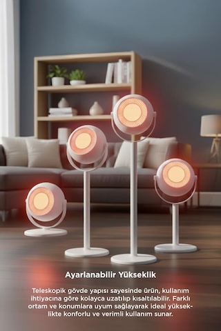 Torima HT-101 800 W Ayaklı Isıtıcı Fan