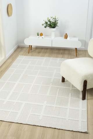 Viola Beyaz Salon Oturma Odası Çocuk Odası Yatak Odası Halısı Vıo304