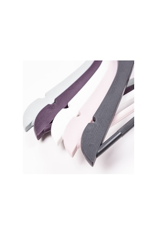 Mcblue 3'lü Ahşap Görünümlü Plastik Elbise Askısı Ahşap