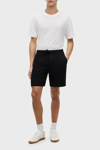 Tommy Hilfiger Bağlamalı Normal Bel Keten Bermuda Short Erkek Short Mw0mw44353 Bds Siyah