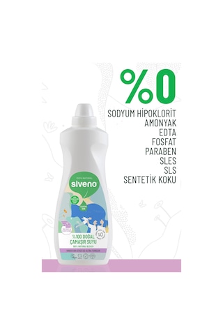 Siveno %100 Doğal Çamaşır Suyu Bitkisel Lavanta Çay Ağacı Tüm Yüzey ve Kumaşlarda 700 ML