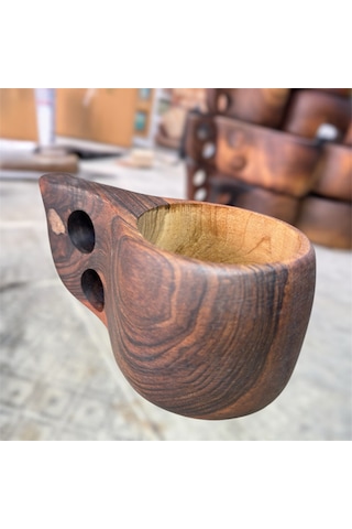 Ahşap Ceviz Ağacı Kuksa 16x8x7 Cm.