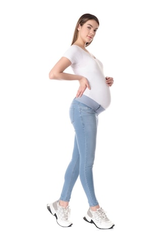 Busa Hamile Alt Karın Destekli Skinny Kot Pantolon Açık Mavi-açıkmavi