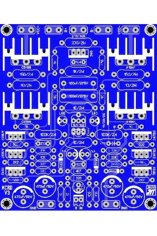2000 Watt Stereo Çift Kanal Amfi Devresi