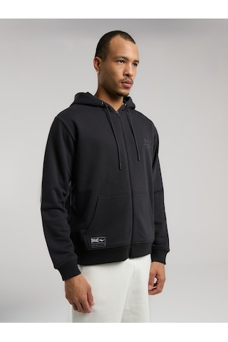 Everlast Ever Essentials Regular Antrasit Erkek Kapüşonlu Full Zip Sweatshirt Antrasit