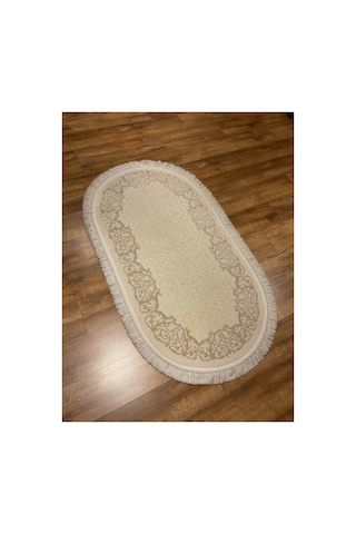 Daphne 11016a Krem-bej Oval Halı Çok Renkli