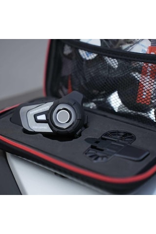 Knmaster Kn6100 Pro Motosiklet Kask İnterkom Seti-karbon Siyah