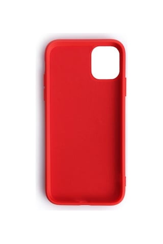 Apple Uyumlu iPhone 11 İle Cappy Silikon Kılıf Kırmızı