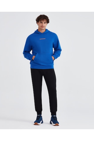 Skechers M Essential Hoodie Sweatshirt Erkek Mavi Sweatshirt S232438-403 Mavi