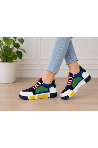 Papucumun Dünyası Kadın Çok Renkli Free Style Modern Günlük Sneaker
