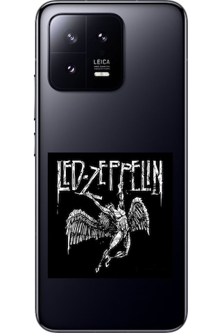 Xiaomi Mi 13 Uyumlu Şeffaf Kılıf Led Zeppelin Tasarımlı