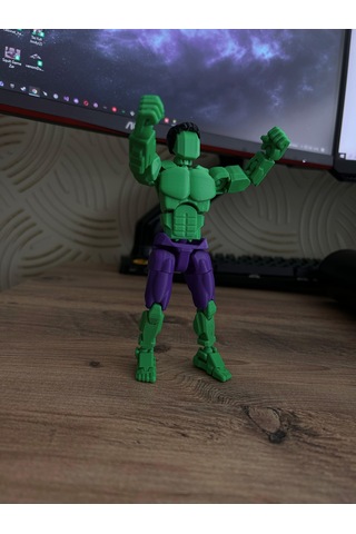 Dummy Hulk 3d Baskı Eklemleri Hareketli Figür 16 Cm Koleksiyonluk Figür Oyuncak Hulk