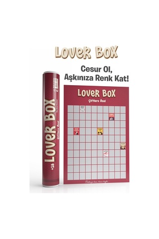 Lover Box Çiftlere Özel Kazı Kazan Poster, 100 Yetişkin Aktivitesi, Premium Kalite, Koruyucu Kaplama