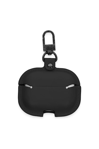 Gld-spt- Newface Apple Uyumlu AirPods Pro 2 2.nesil Çanta Deri Kılıf - Siyah