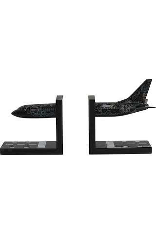 Zekupp Boeing 737-800 1/100 Ölçek Siyah Desenli Kitap Tutucu