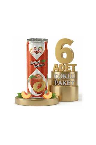 Meysu Kutu Şeftali 6x330 Ml