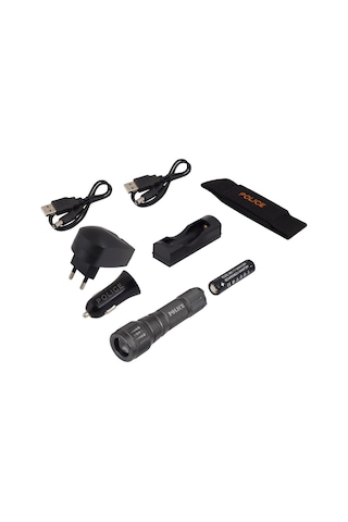 Police Ps-15 Cree Power Led Zoomlu Şarjlı El Feneri Gri