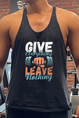 Bluu Everleave Gym Fitness Tank Top Sporcu Atleti