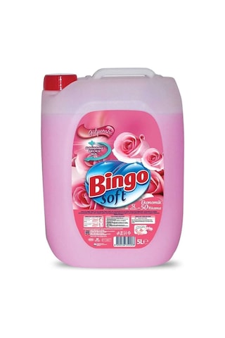 Bingo Soft Yumuşatıcı 5 Lt Gülpembe Ve Lavanta 2 Li Karma Paket 2'li Set