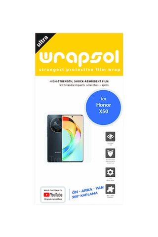 Honor X50 Full Body 360 Derece Kaplama Ön Arka Ve Yan Film