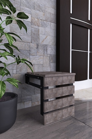 Moka Park Avm Akasya Duvara Monte Katlanabilir Tabure Gri