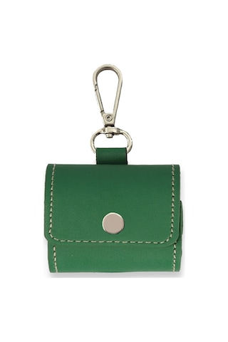 Fitcase Airpods Pro Uyumlu Faux Seri Kapaklı Kılıf Yeşil