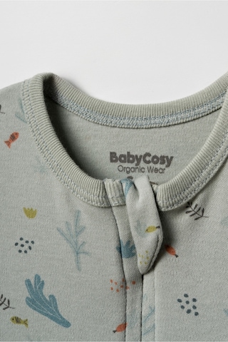 Babycosy Organic Wear %100 Organik Pamuk,kısa Kollu Bebek Tulum Yazlık,unisex,çıtçıtlı,yenidoğan Tulum,bebek Ve Yenidoğan Yeşil