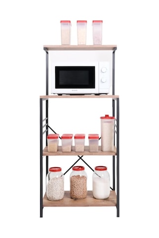 Çok Amaçlı Mutfak Rafı 134x60x40 Cm Siyah