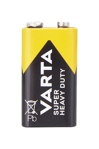 Varta Super Heavy Duty 9V Çinko Karbon Alkalin Pil