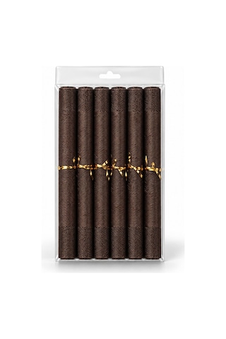 Un-901 -k 6 Lı Amerıkan Servıs Setı 30x450 Cm Kahverengi