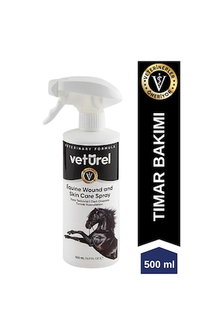 Veturel At Yara ve Deri Bakım Eyer Kesik Tırnak Nal Çakımı Tımar Sonrası Bakım Spreyi 500 ML