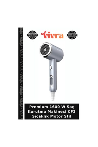 Premium 1600 W Saç Kurutma Makinesi Cf2 Sıcaklık Motor Stil